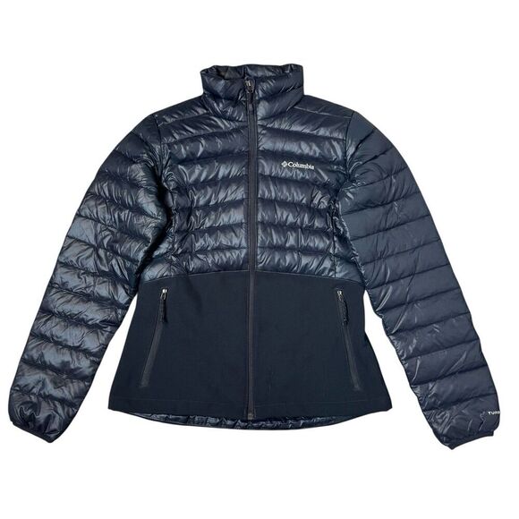 Columbia Jackets & Blazers - Columbia Down Goose Puffer Jacket Size S Omni Heat 590TD Turbo Black Outdoor